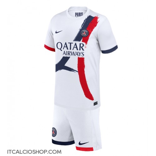 Paris Saint-Germain Seconda Maglia Bambino 2024-25 Manica Corta (+ Pantaloni corti)